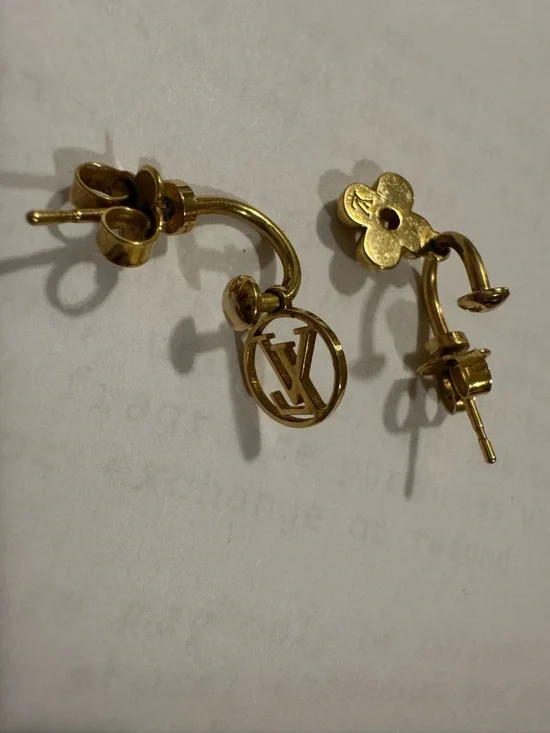 Authentic LV Louis Vuitton Blooming Earrings m64859 - Picture 9 of 11